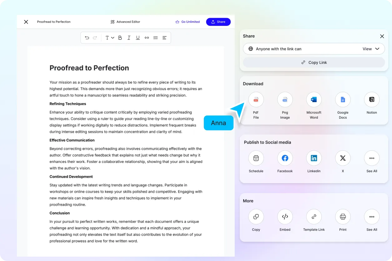 Free AI Proof Reader, Online Grammar & Spell Checker Tool